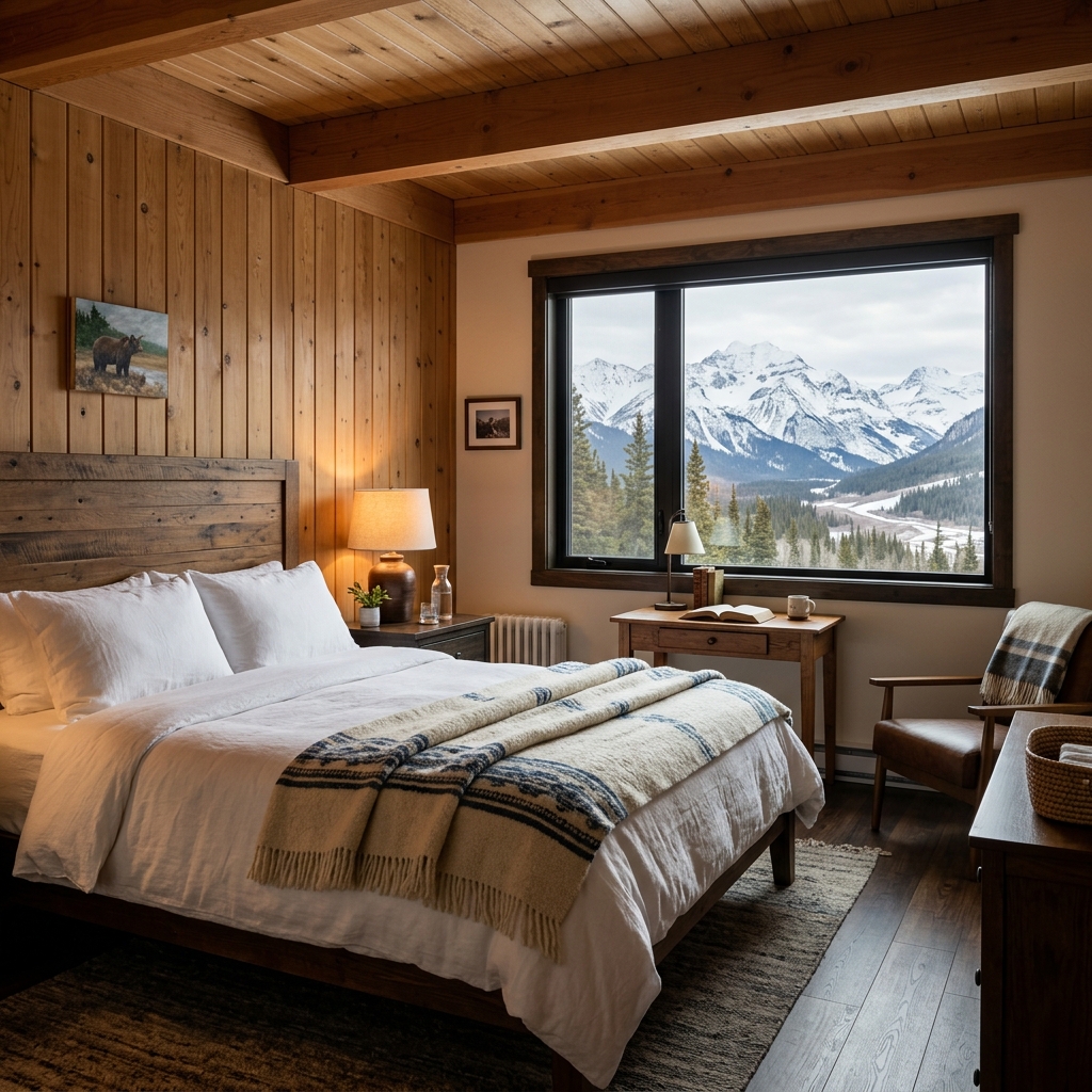 Room interior at Ski Inn